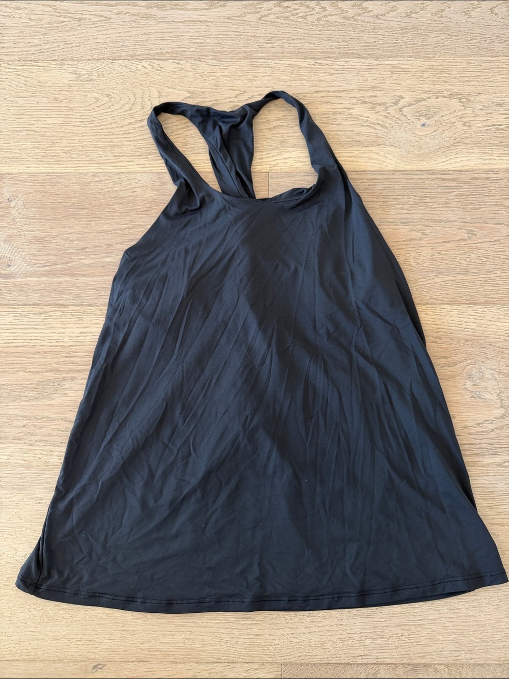 ALO Yoga Black Racerback Flow Tank Top